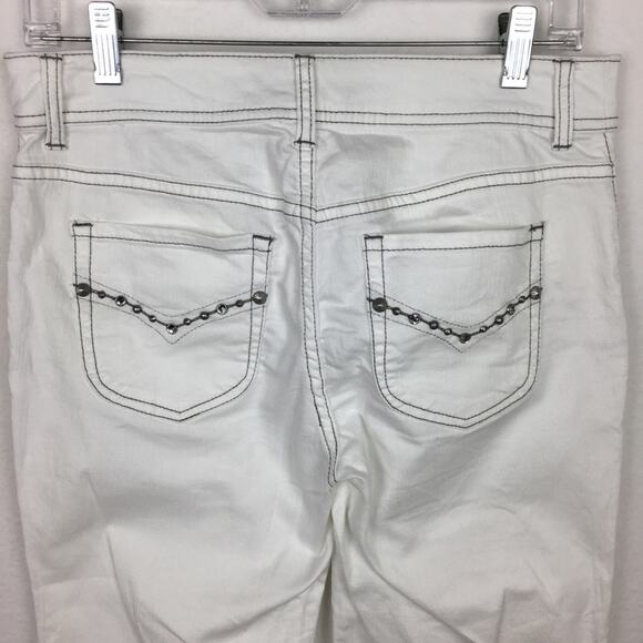 Chico's White Denim Cropped Jeans Small Chico's 0 - Picture 5 of 6
